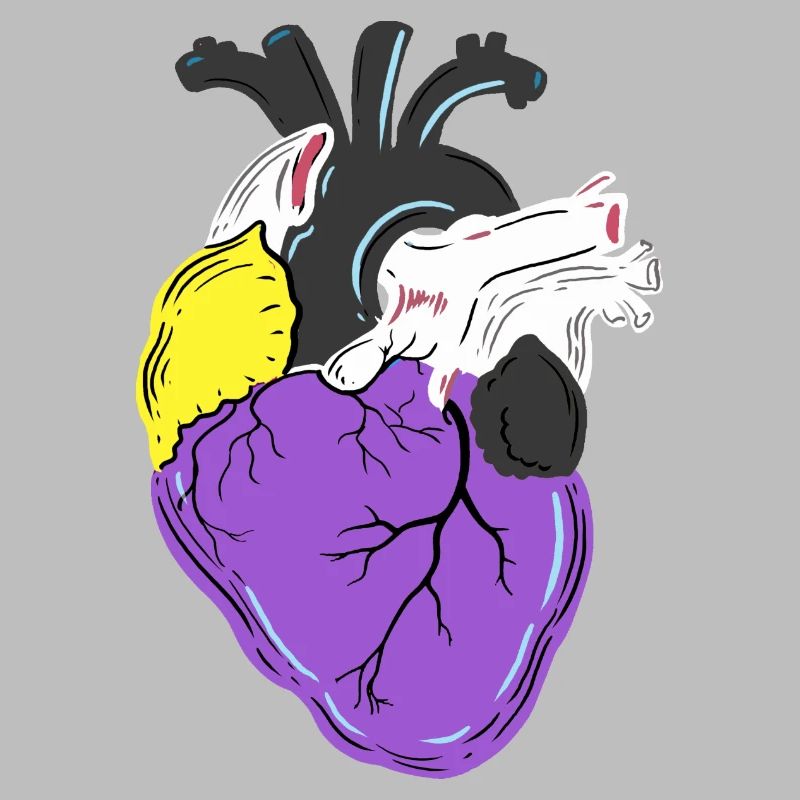 Nonbinary Pride Herz Nonbinary Pride