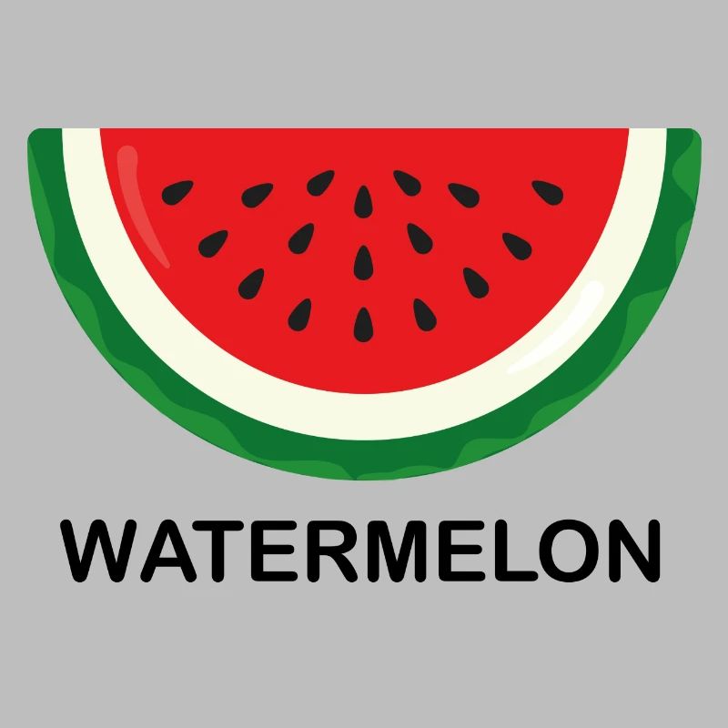 Pastèque, pastèque avec écriture noire