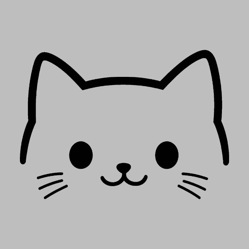 visage de chat, tête de chat, museau mignon