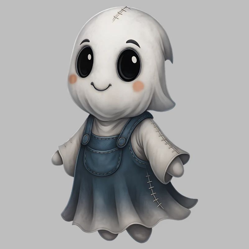 Cute Ghost Friend Patchwork