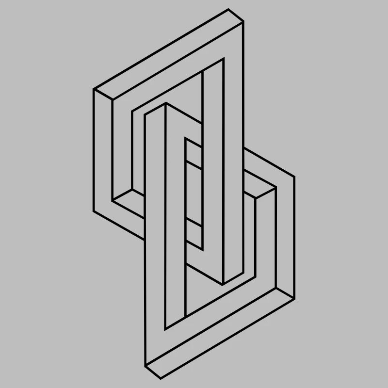 Optical Illusion - Impossible figure - Geometry