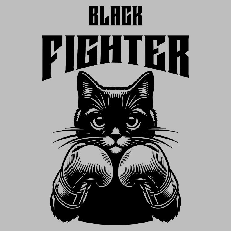 Chat avec des gants de boxe