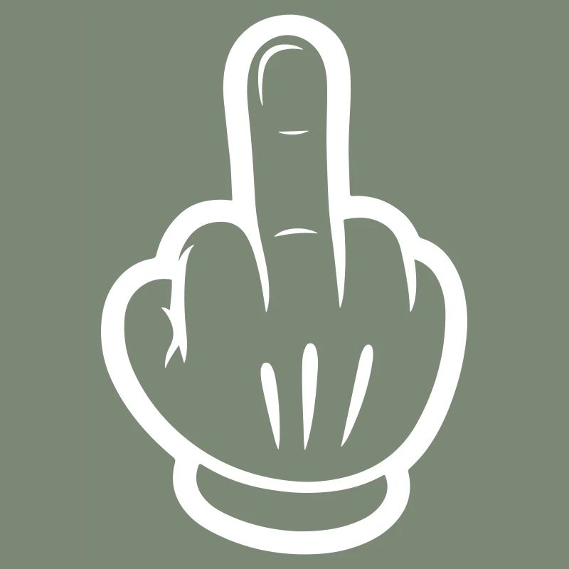 Middle Finger Comic Hand