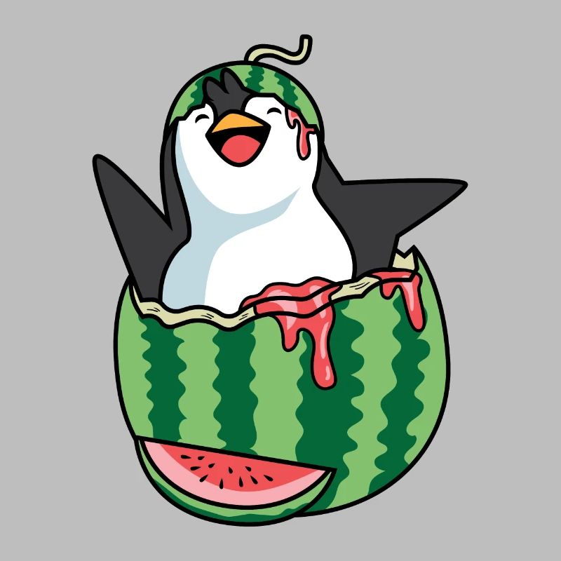Melon Penguin Fruit Merchant Gift