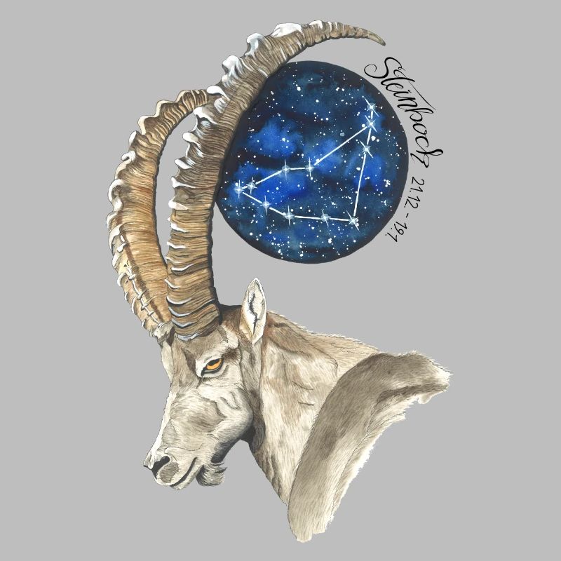 Sternzeichen Steinbock mit Datum und Sternbild