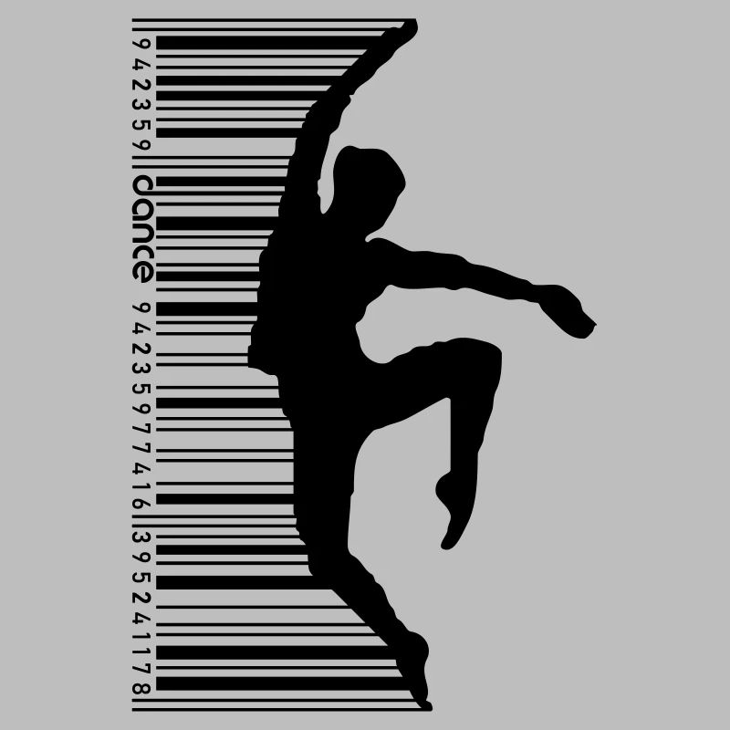 Tänzerin im QR Code Style