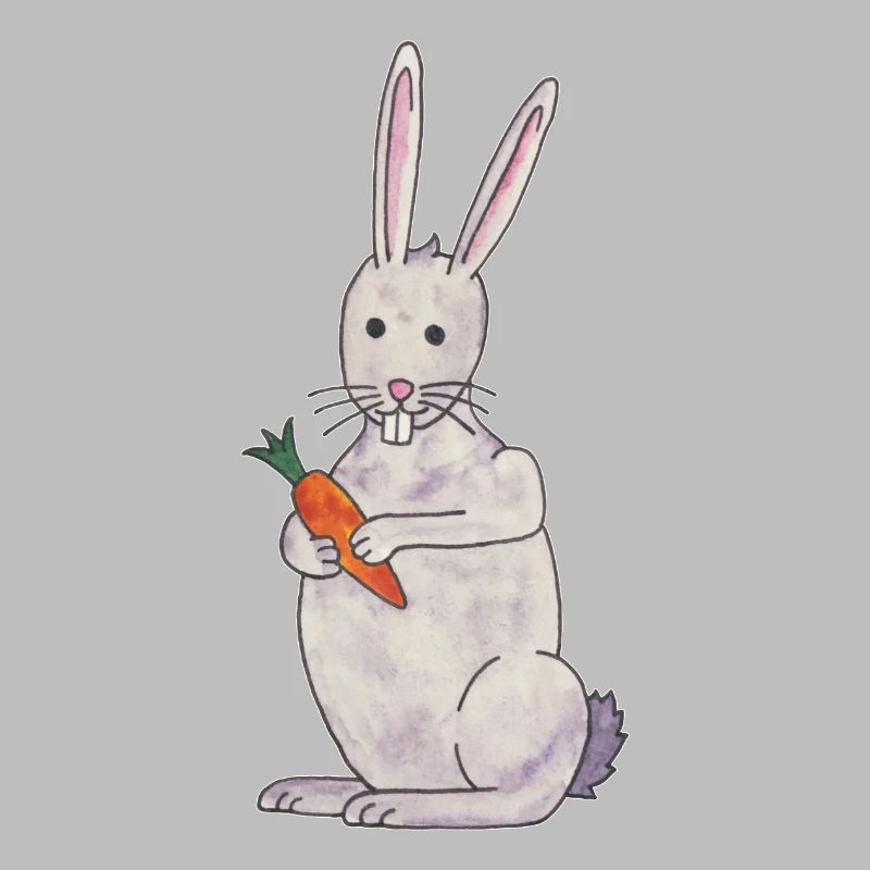 lapin mignon lapin avec carotte