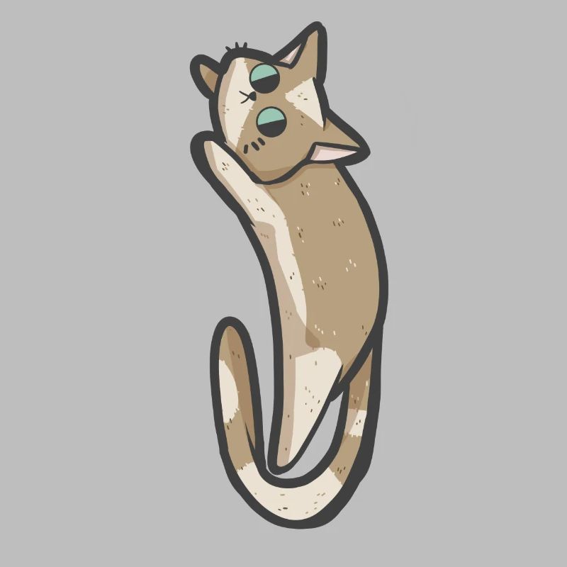 Chat beige mignon