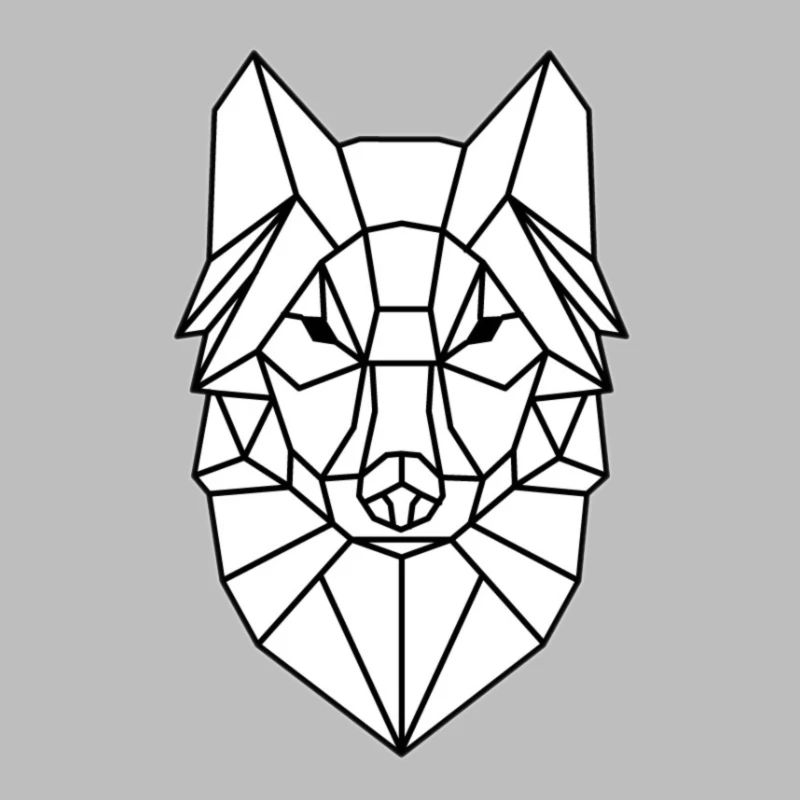 Conception de tête de loup simple