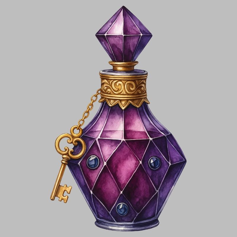 Magic Potion Elixir Vial Jewel Spell Potion