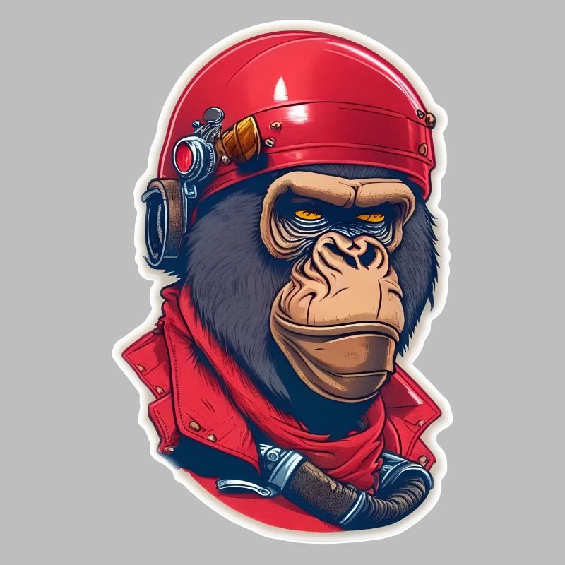 Gorilla biker monkey