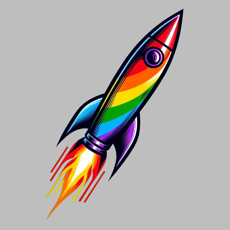 Rainbow Rocket | Rocket launch