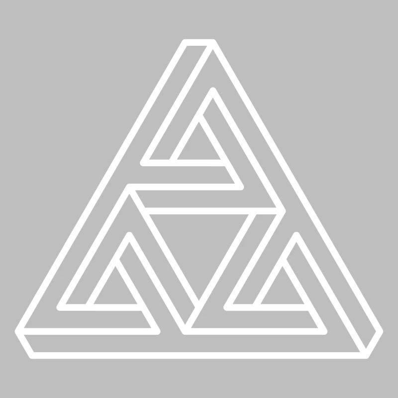impossible chiffre Hipster géométrie triangle Escher