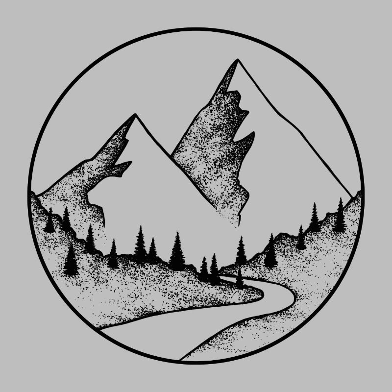 Mountain pattern - mountain logo - mountain symbol