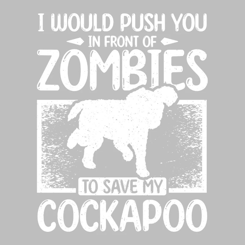 Vous pousser devant les zombies pour sauver mon cockapoo
