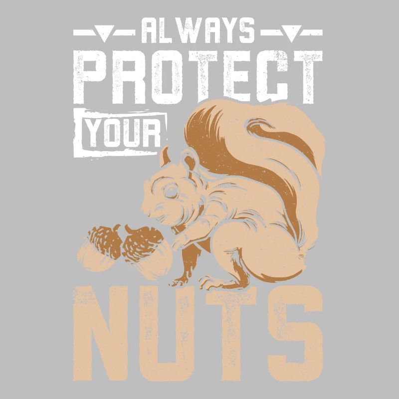 Squirrel always protect your nuts