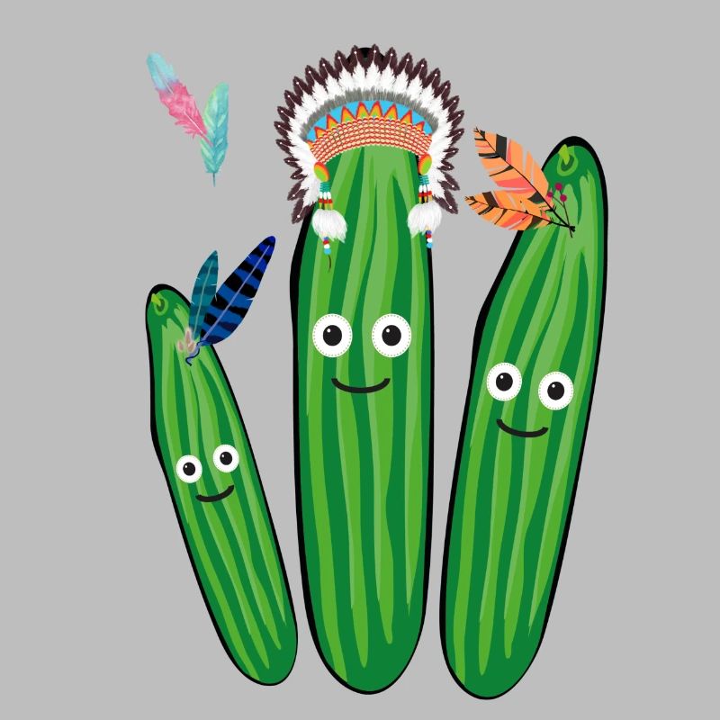 concombre, concombre, indien, plumes, coiffe de plumes