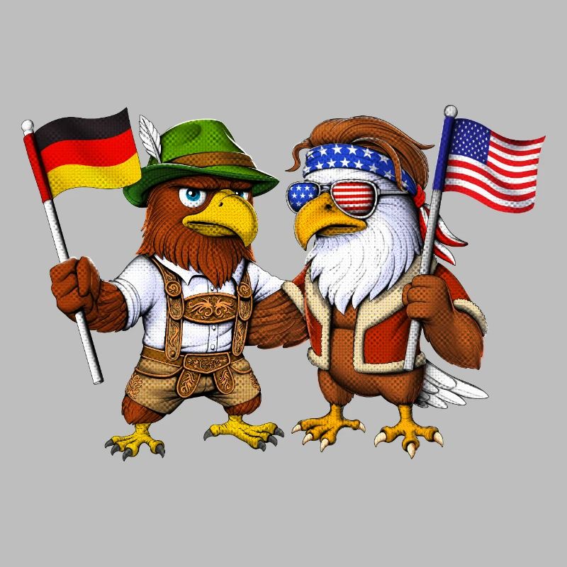 German Eagle US American Bald Eagle