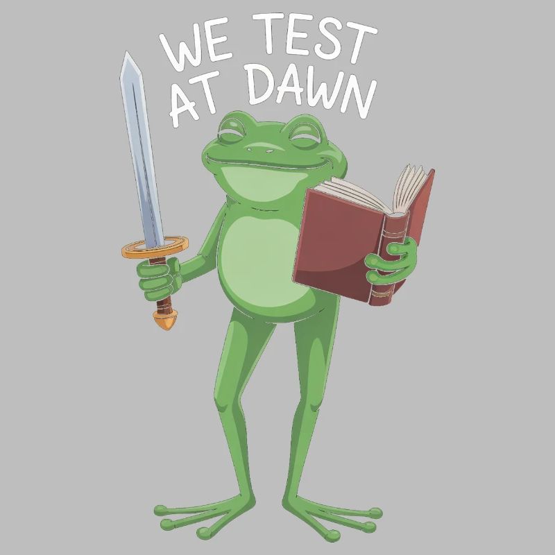 Dawn Test Frog: Sword & Scroll