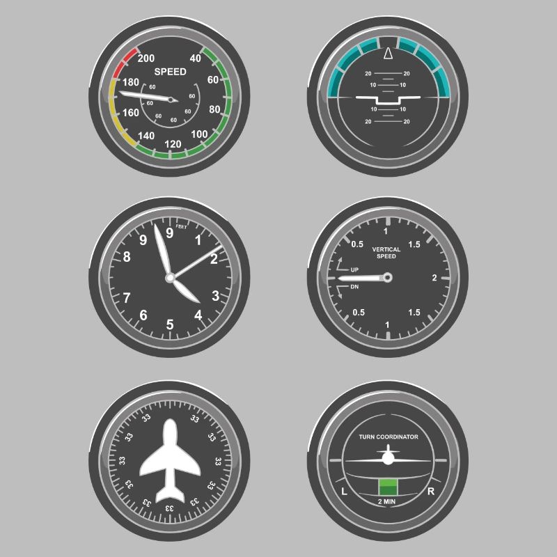 Instruments de vol d’avion