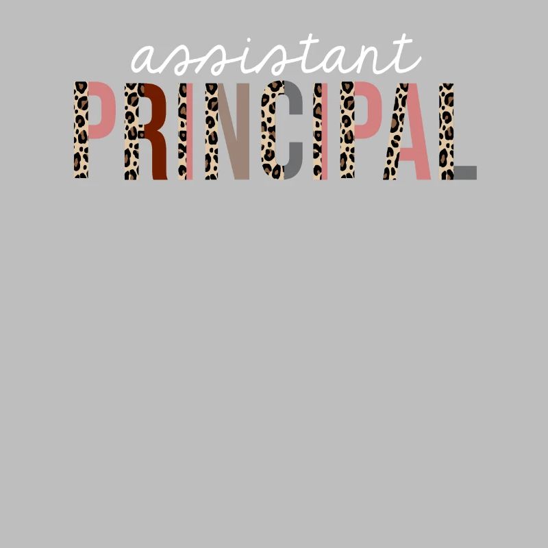 Assistant Principal Leopard Print Funny Gift