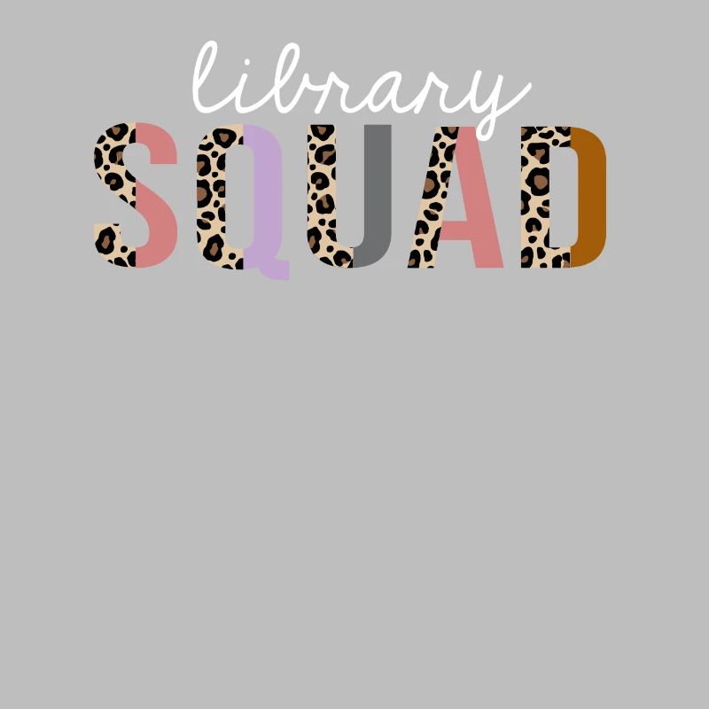 Cadeau drôle d'impression de léopard d'escouade de bibliothèque