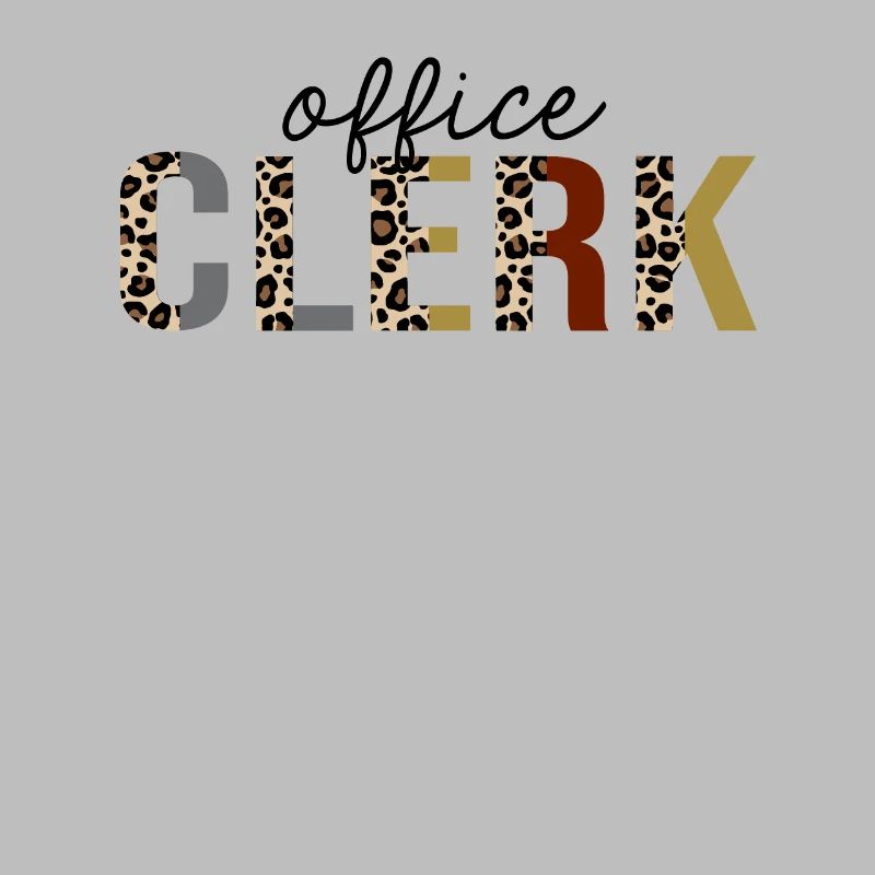 Commis de bureau Leopard Print Drôle