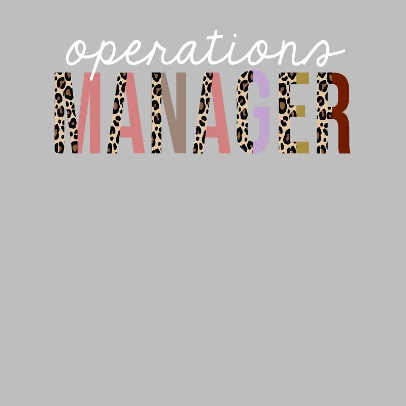 Operations Manager Leopard Print Funny Gift