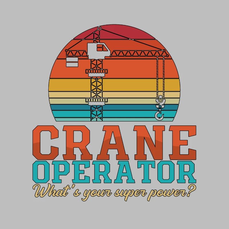 Crane Operator Crane Driver Construction Worker Crane Gift