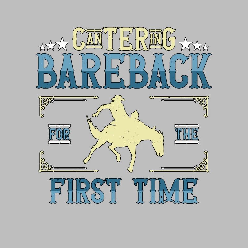 Bareback Riding galopant Bareback pour Rodeo Rider