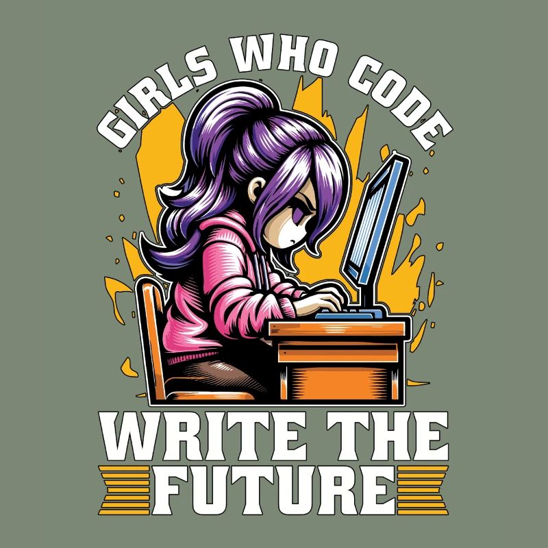 Coder Girls Who Code Write The Future Developer