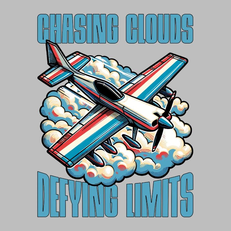 Aerobatic Pilot Chasing Clouds Defying Model Pilot