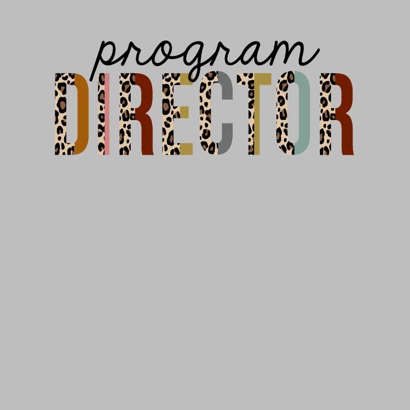 Programmdirektor Leopard Print Funny
