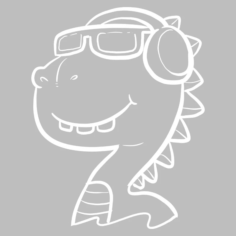 Cooles Dino. Unermäßiger oder kühl Gift
