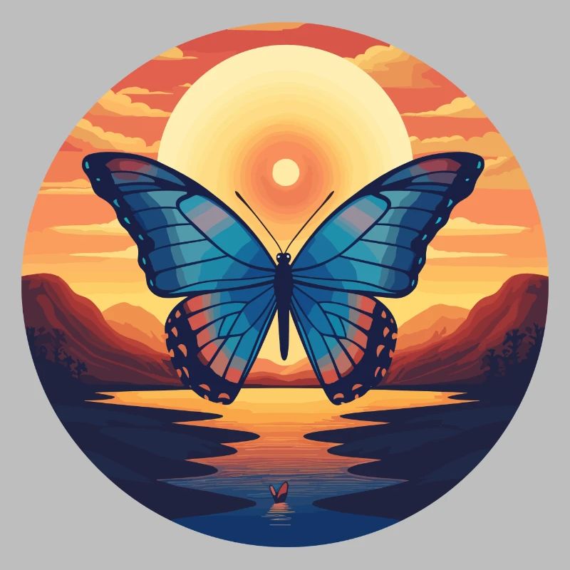 Blue Morpho Butterfly
