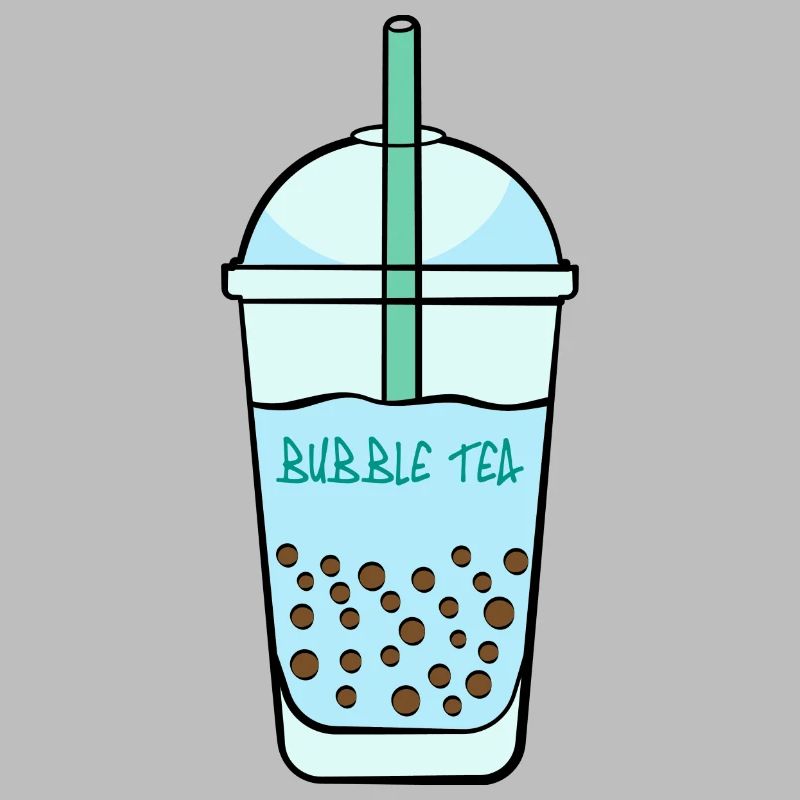 Ein plastik Becher Boba Tea Getränk Bubble Tea