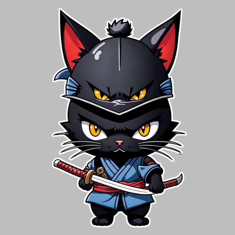 Ninja Katze - Samurai Kätzchen