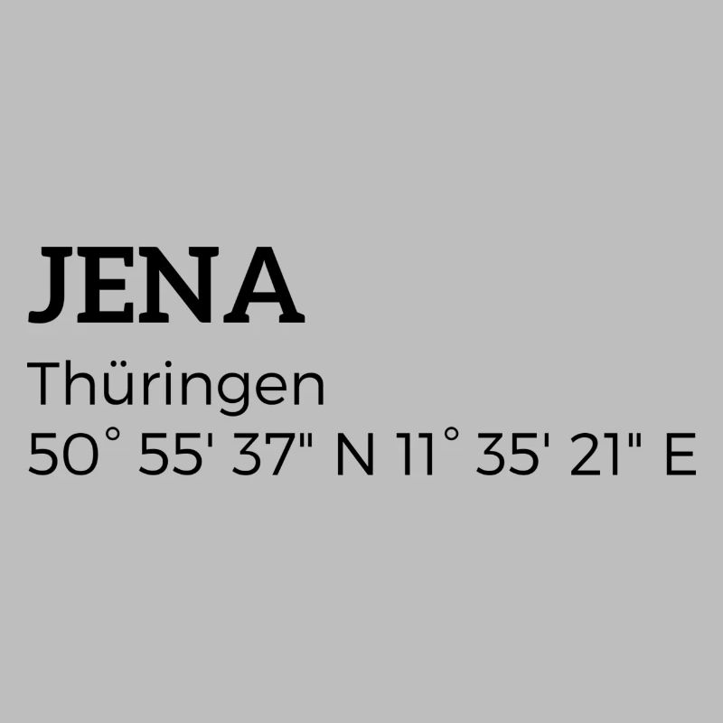 Iéna, Thuringe les coordonnées
