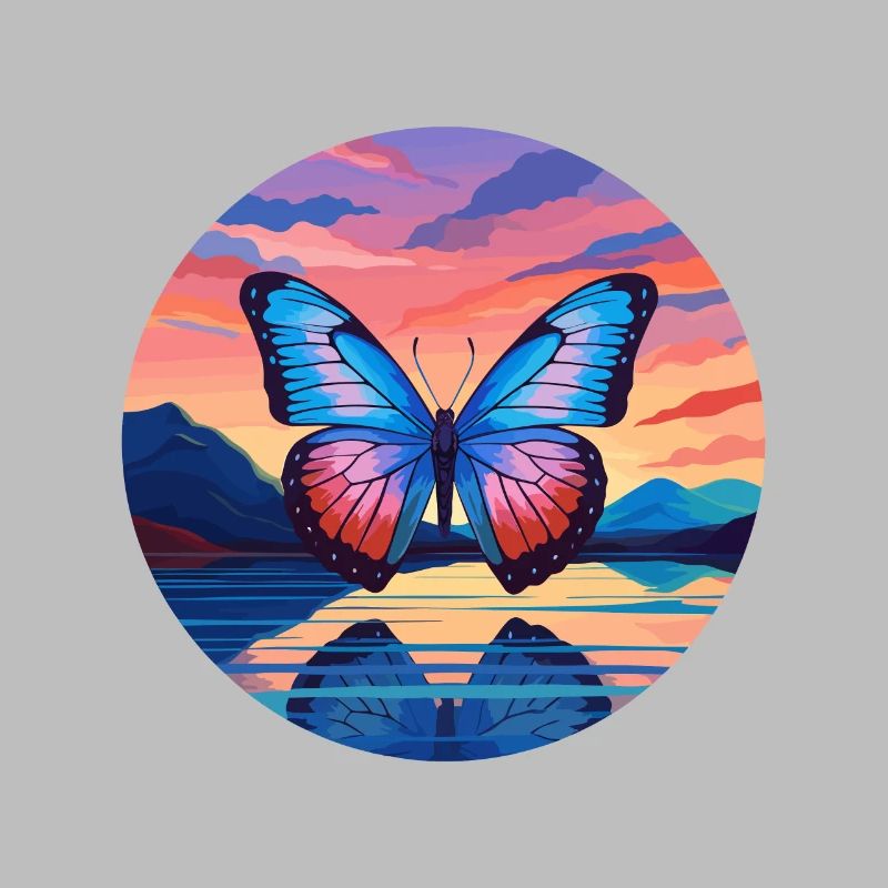 Morpho Papillon Bleu