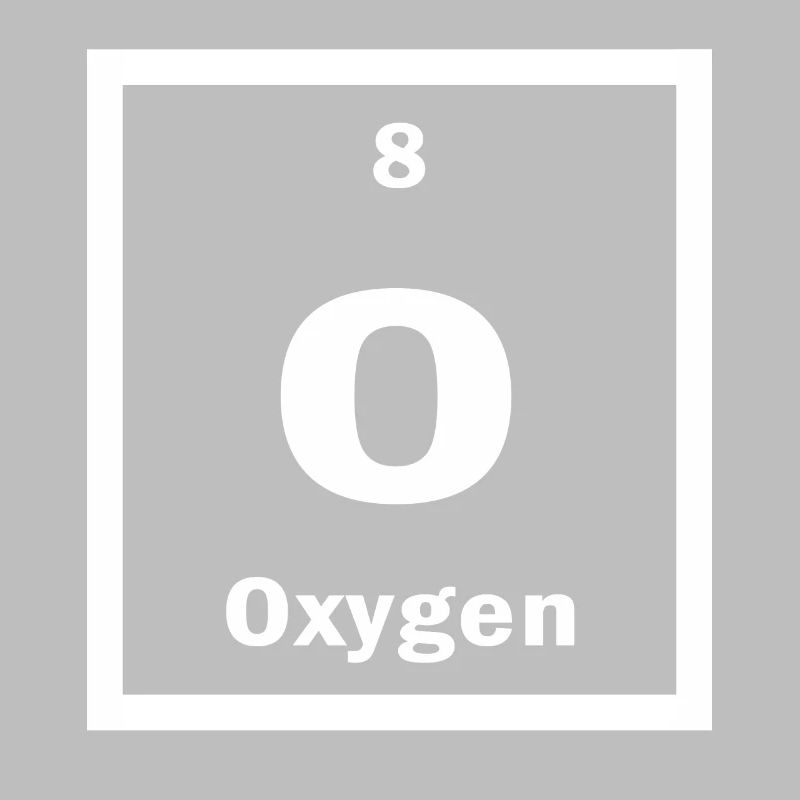 Oxygen O Periodic Table of Elements Science