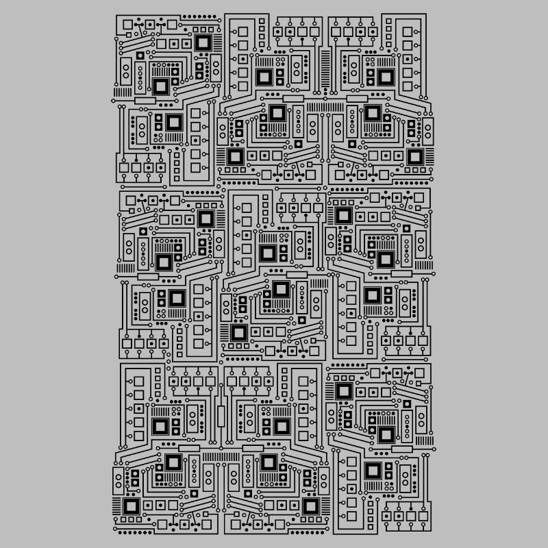 Platine CPU Motiv Technik Muster Computer Geschenk