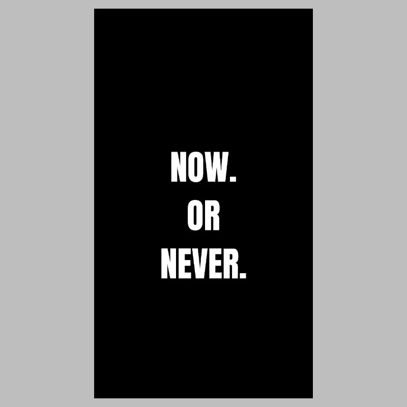 Jetzt Oder Nie - Starke Typo