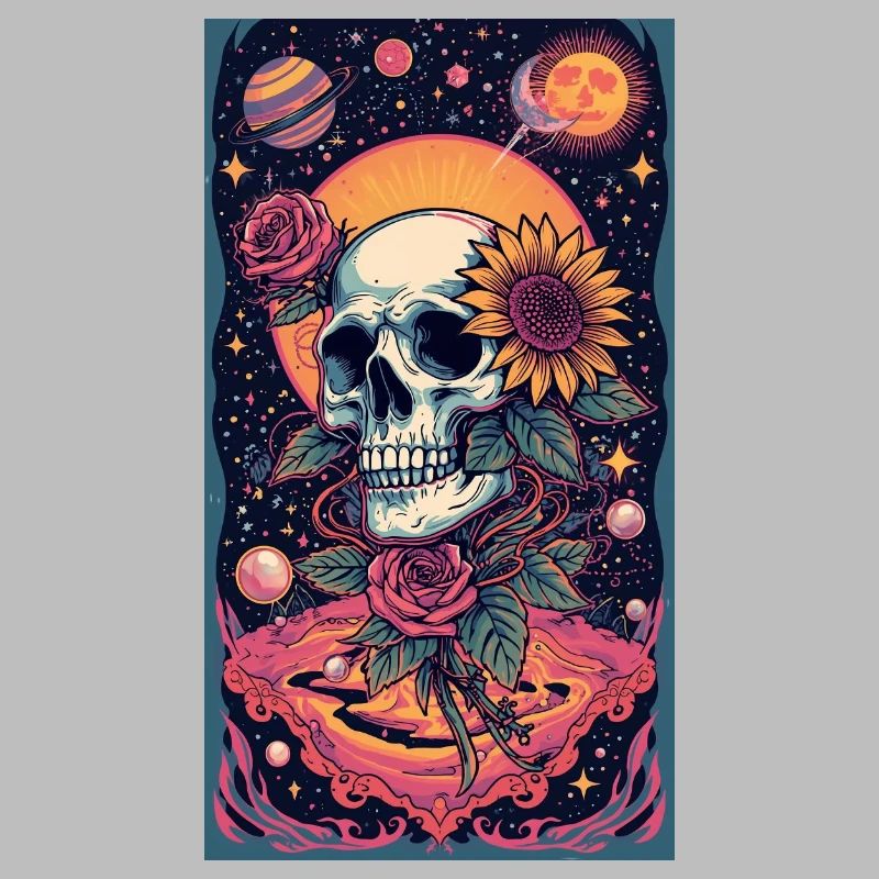Crâne et Fleur de l’Espace