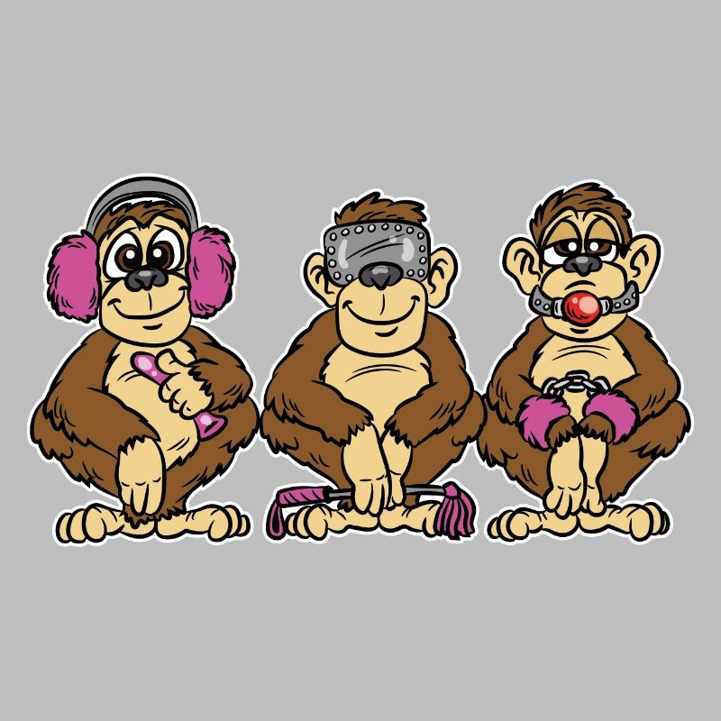 BDSM 3 Singes Singes Versaute privation sensorielle