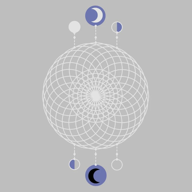 Geometric Pattern Moon Phases