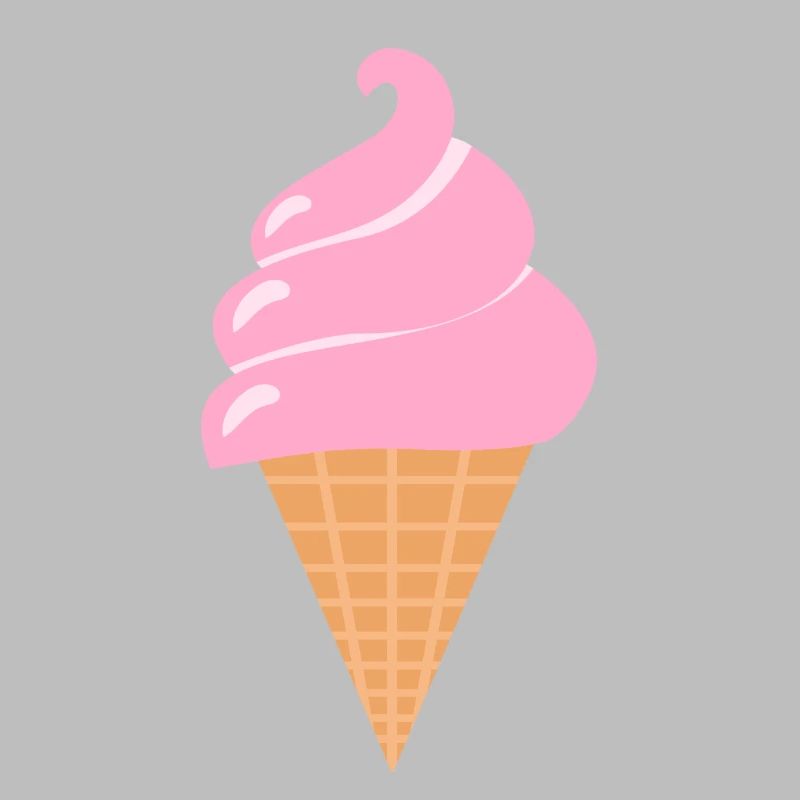 Softeis Eis - Rosa Sommer Eis