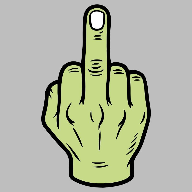 Mittelfinger Hand Symbol