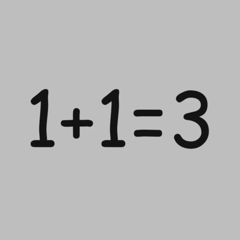 1+1= 3