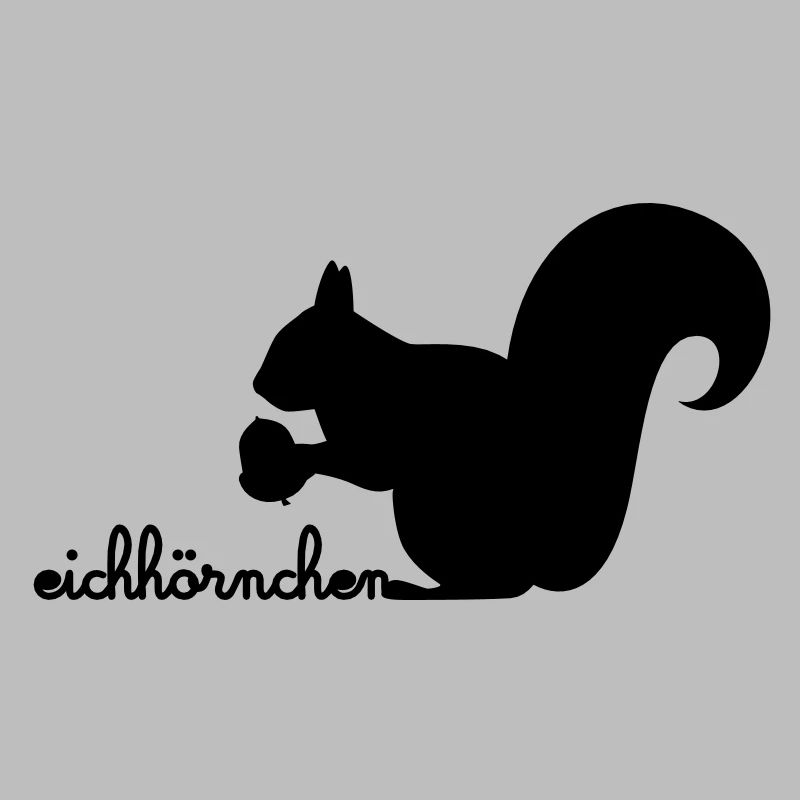 Eichhörnchen mit Eichel