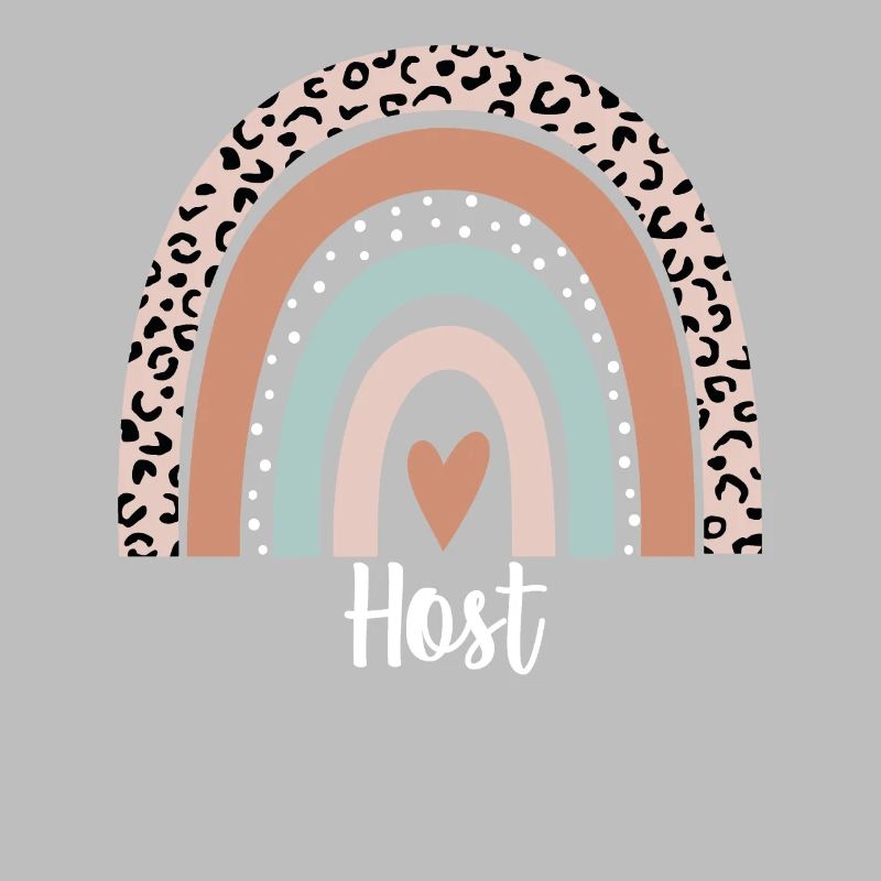 Host Rainbow Leopard Funny Host Appreciation